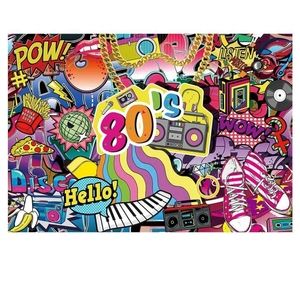 1980s backdrop Fun for Photo shoot